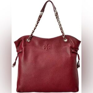 Tory Burch Thea Slouch Handbag in Burgundy